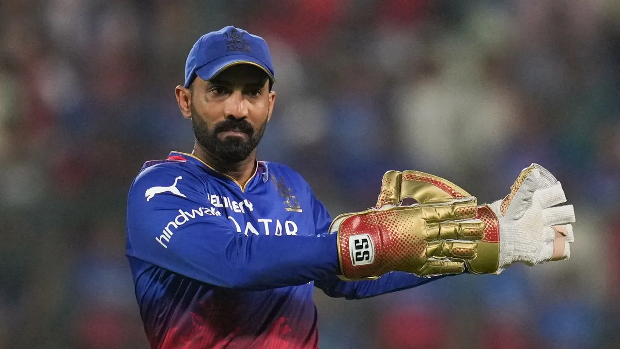 Royal Challengers Bengaluru's Dinesh Karthik (File image0