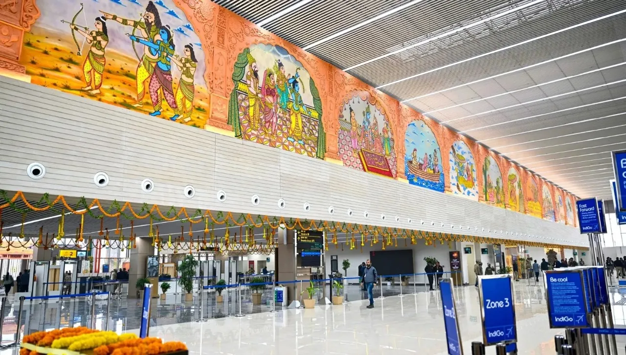 Ayodhya airport likely to see 100 flight movements on Monday: Officials