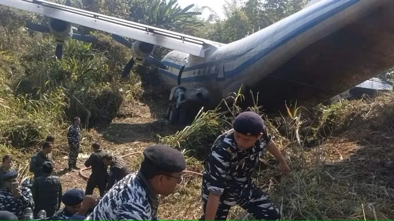 Myanmar plane for repatriation of soldiers crashes at Mizoram airport, 3 injured