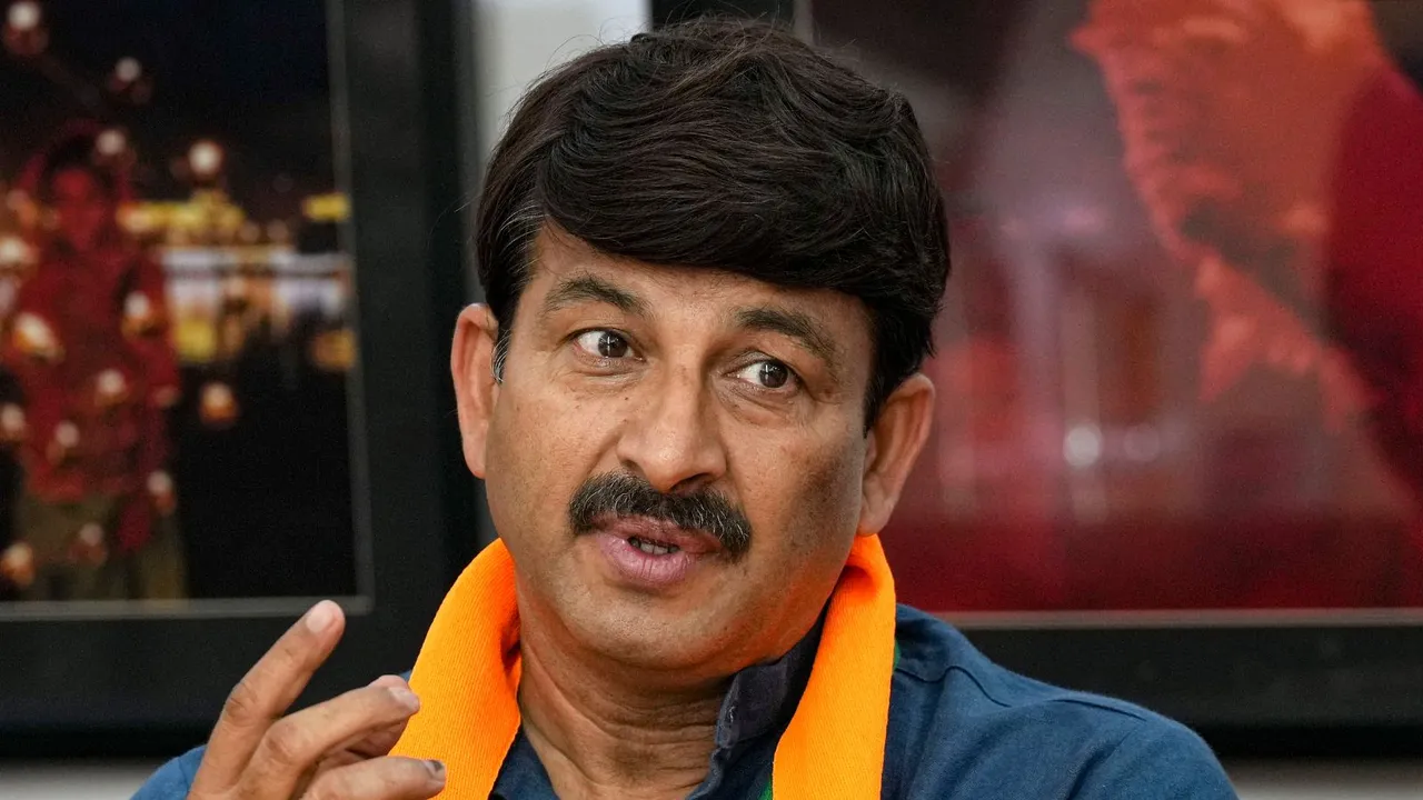 BJP MP Manoj Tiwari during an interview with PTI, in New Delhi, Wednesday, April 3, 2024