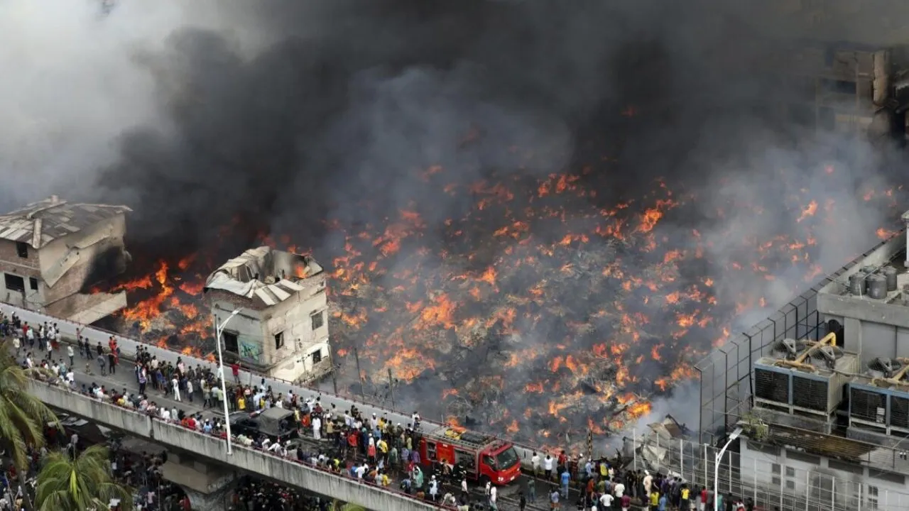 Dhaka Bangladesh Fire