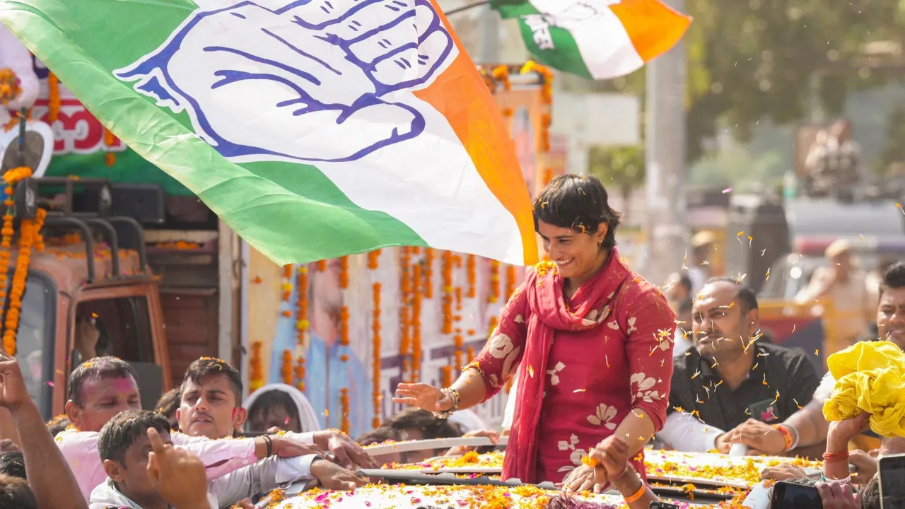 Cong's Vinesh Phogat wins Julana seat by 6,015 votes, calls it victory