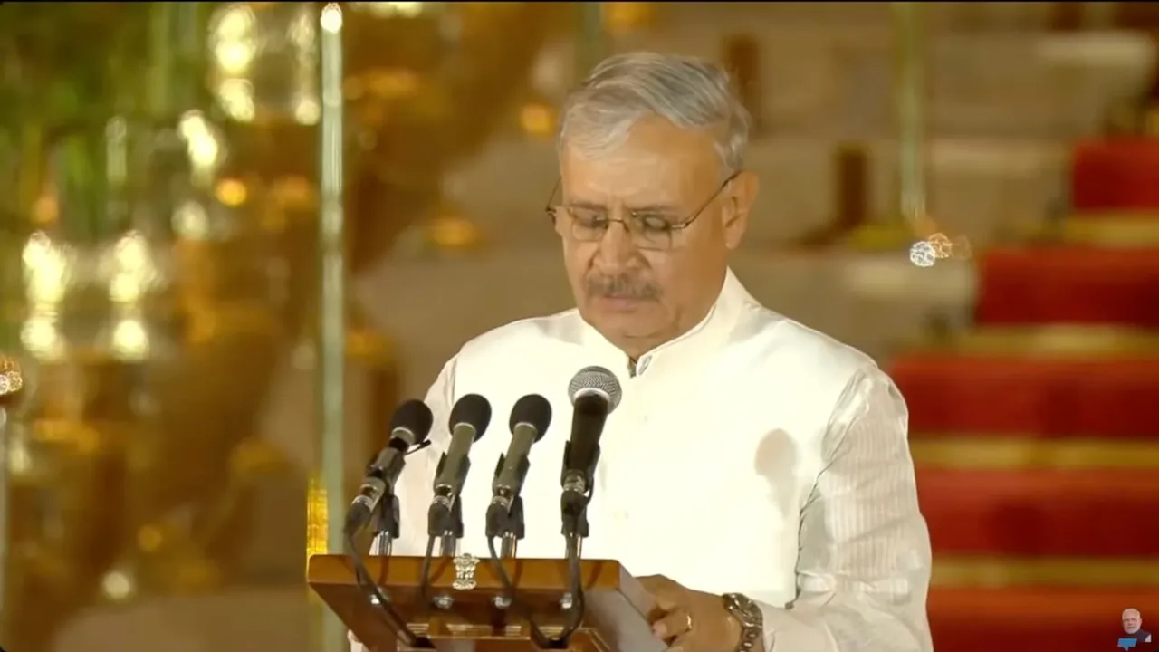 Rao Inderjit Singh takes oath as Union Cabinet Minister in the Modi Cabinet 2024