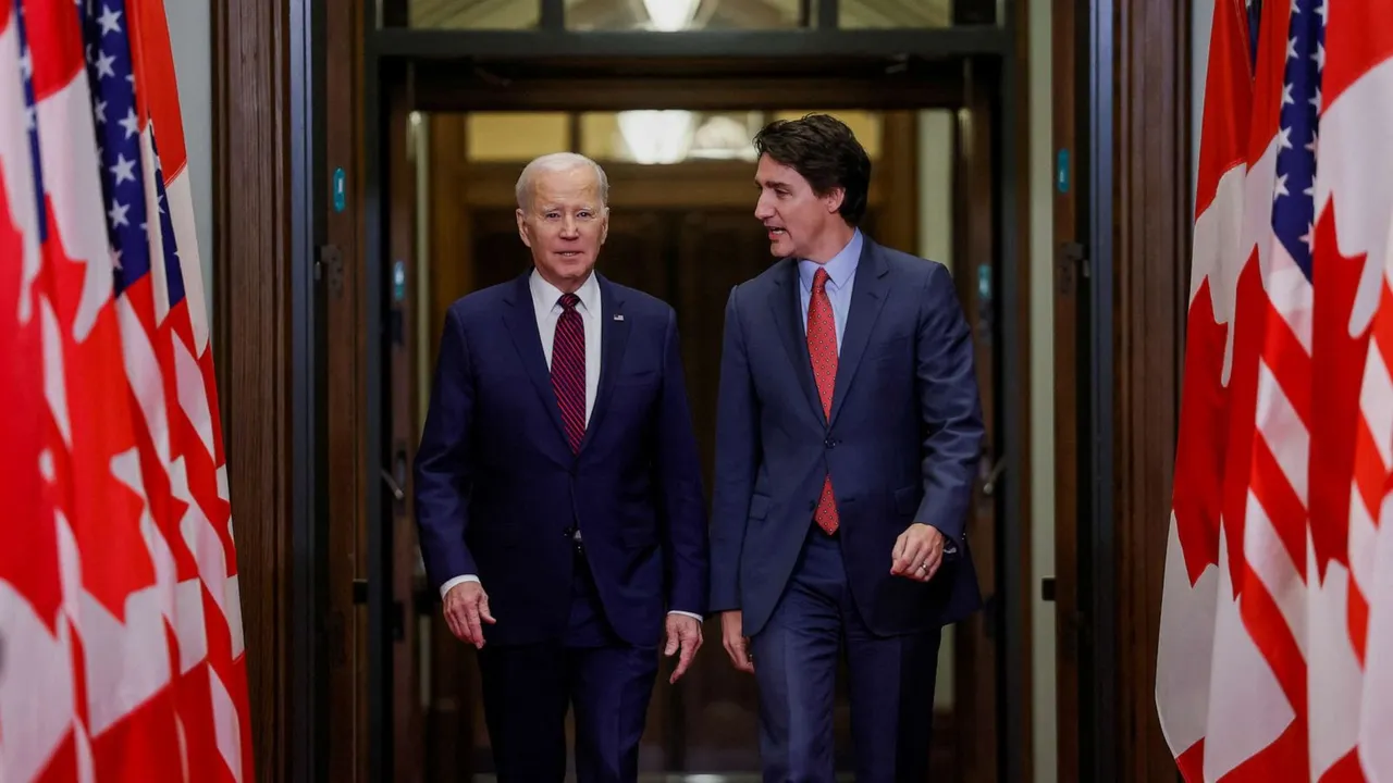 Justin Trudeau and Joe Biden