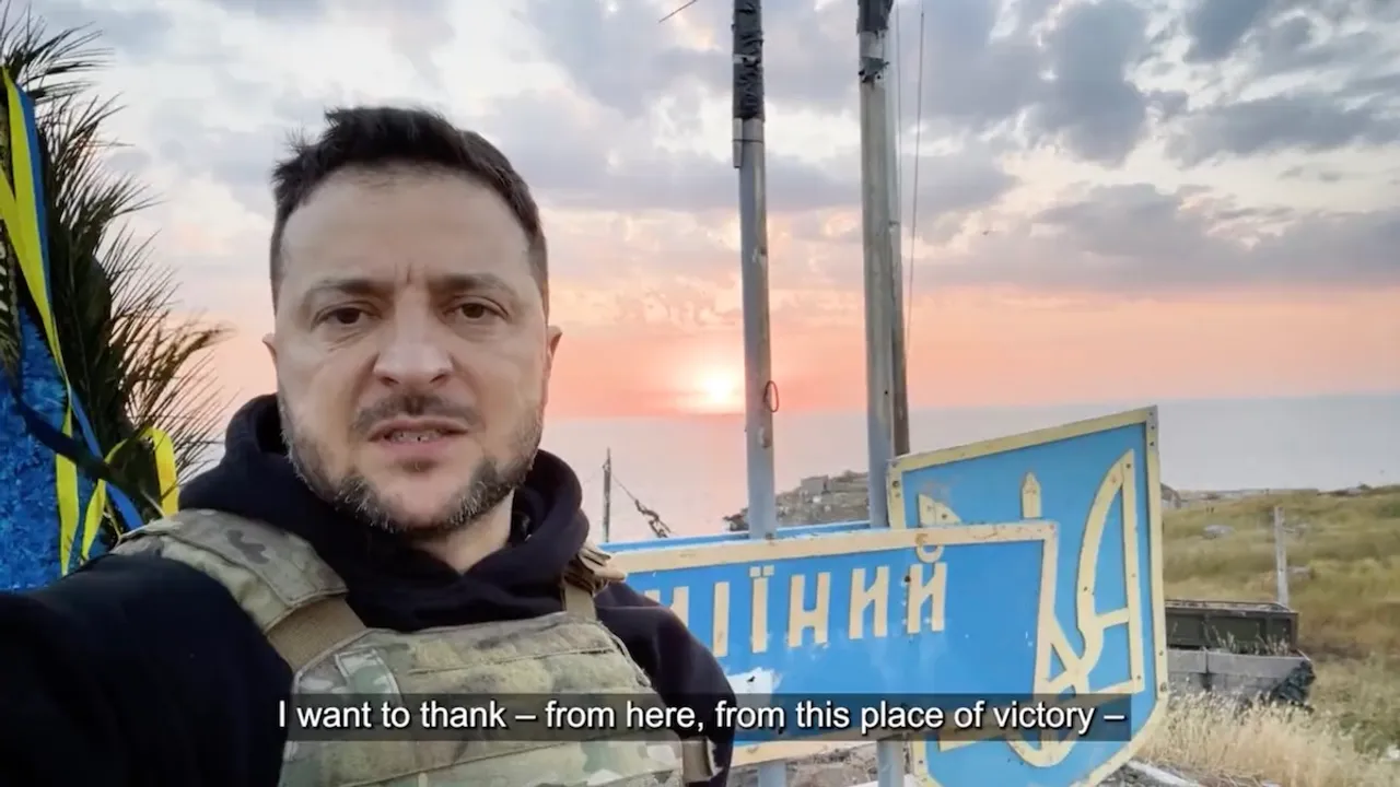 Zalenskyy in his video message