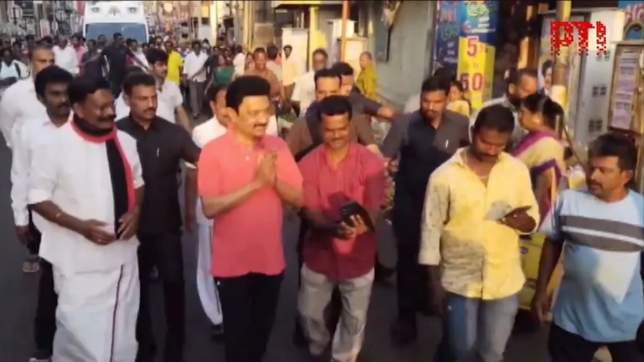 Tamil Nadu CM MK Stalin campaigns for DMK's Salem candidate TM Selvaganapathy