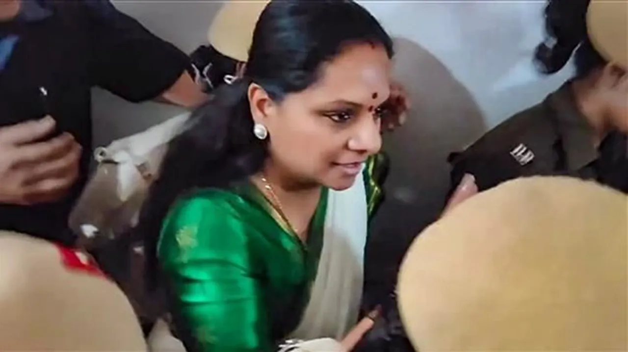 BRS leader K. Kavitha being produced at Rouse Avenue Court in connection with the Delhi excise policy-linked money laundering case, in New Delhi, on Tuesday, March 26, 2024