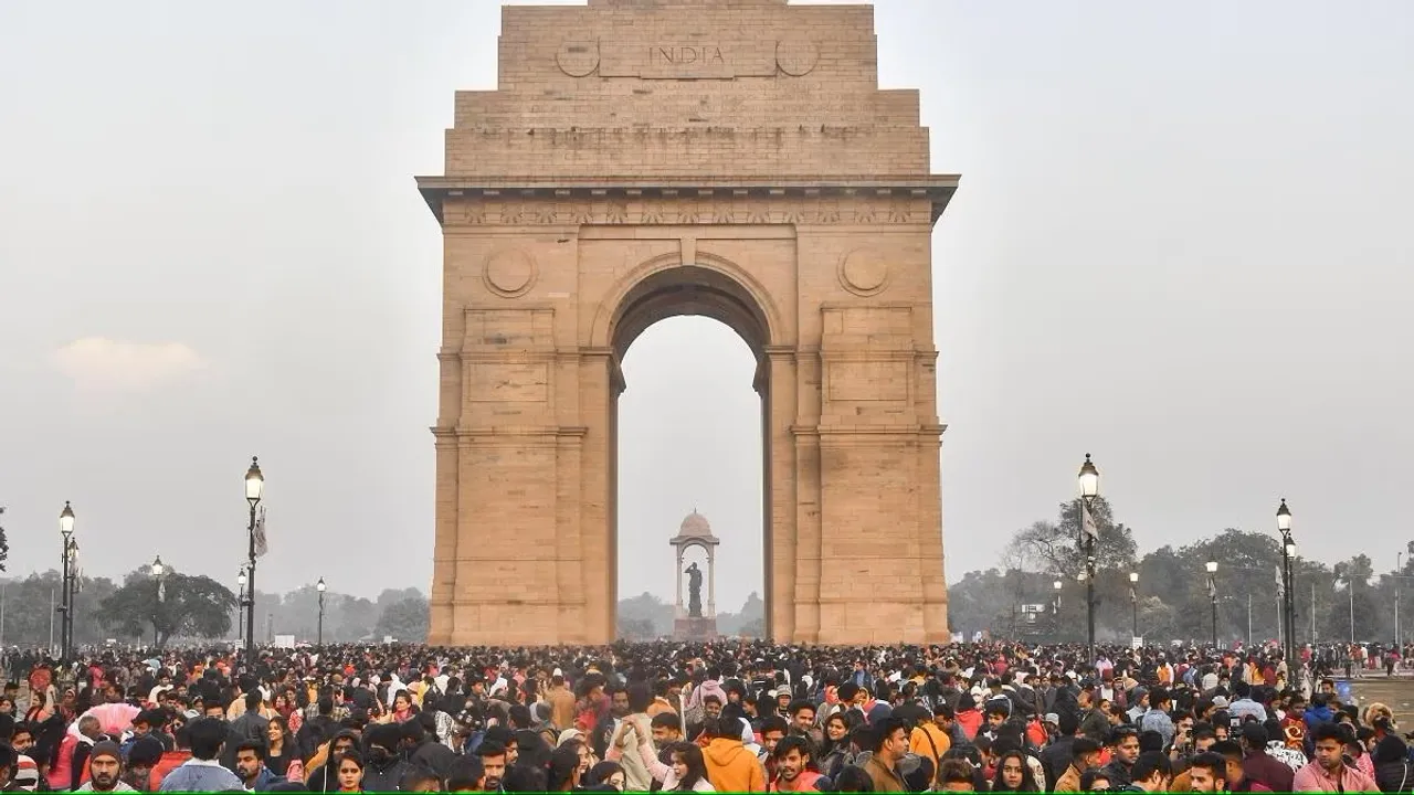 India Gate Republic Day Delhi Traffic