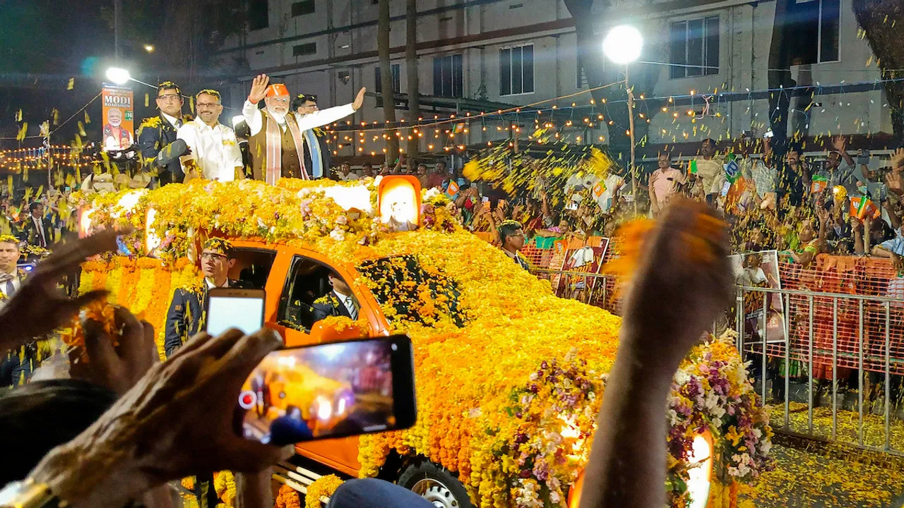 PM Modi leads massive roadshow in Kerala, signalling BJP's key focus for upcoming polls