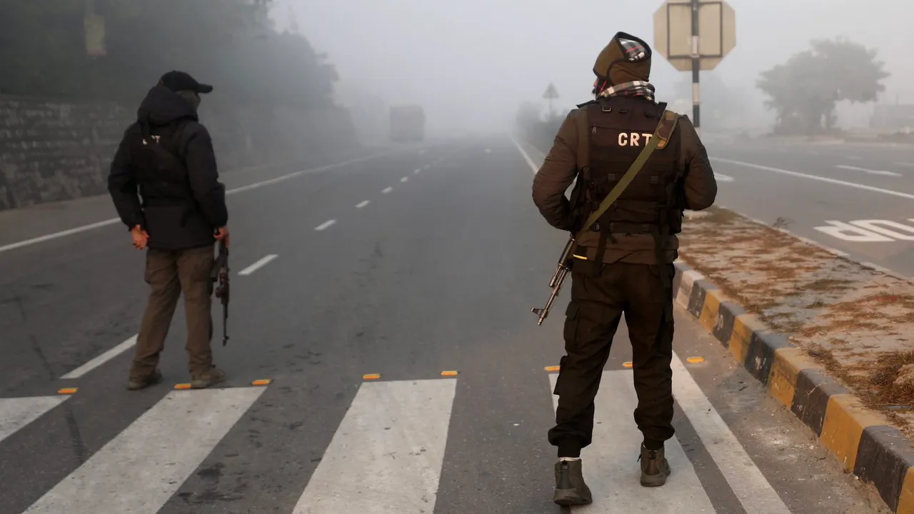 Security forces in Jammu