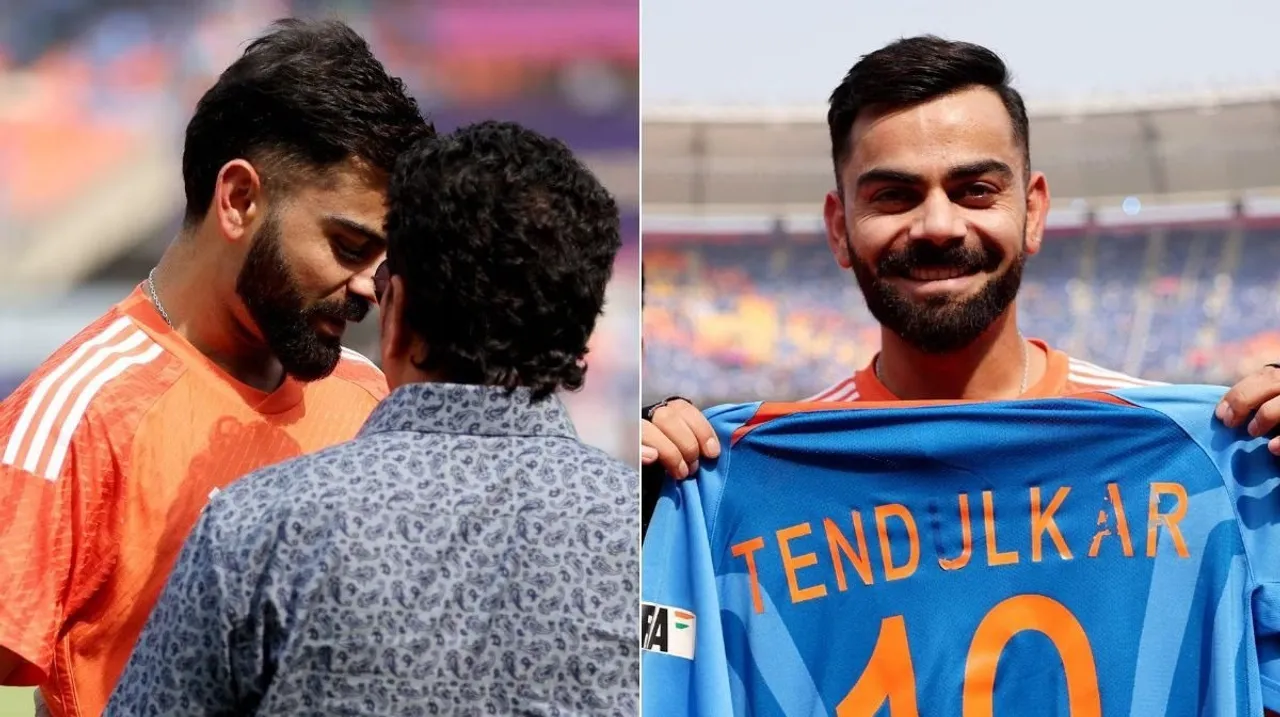 Prized possession for Virat Kohli: Tendulkar gifts him iconic No. 10 jersey