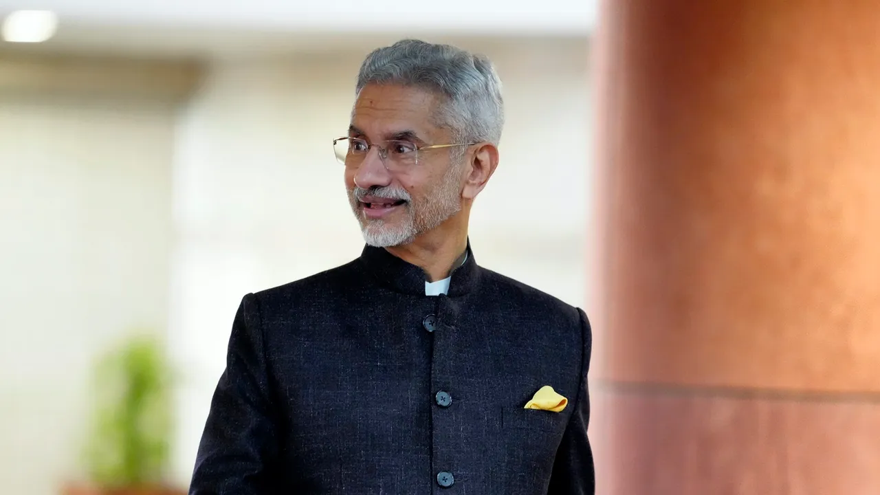Union External Affairs Minister S Jaishankar arrives for the BJP Parliamentary Party meeting at the Parliament House during the Winter session