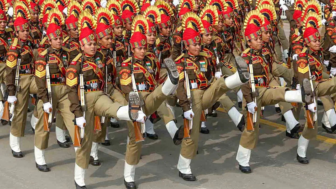 R-day: SSB band and contingent march down Kartavya Path