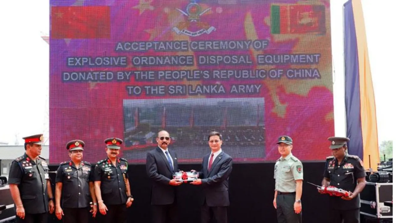Acceptance ceremony of Explosive ordnance disposal equipment donated by The People of China to the SriLanka Army