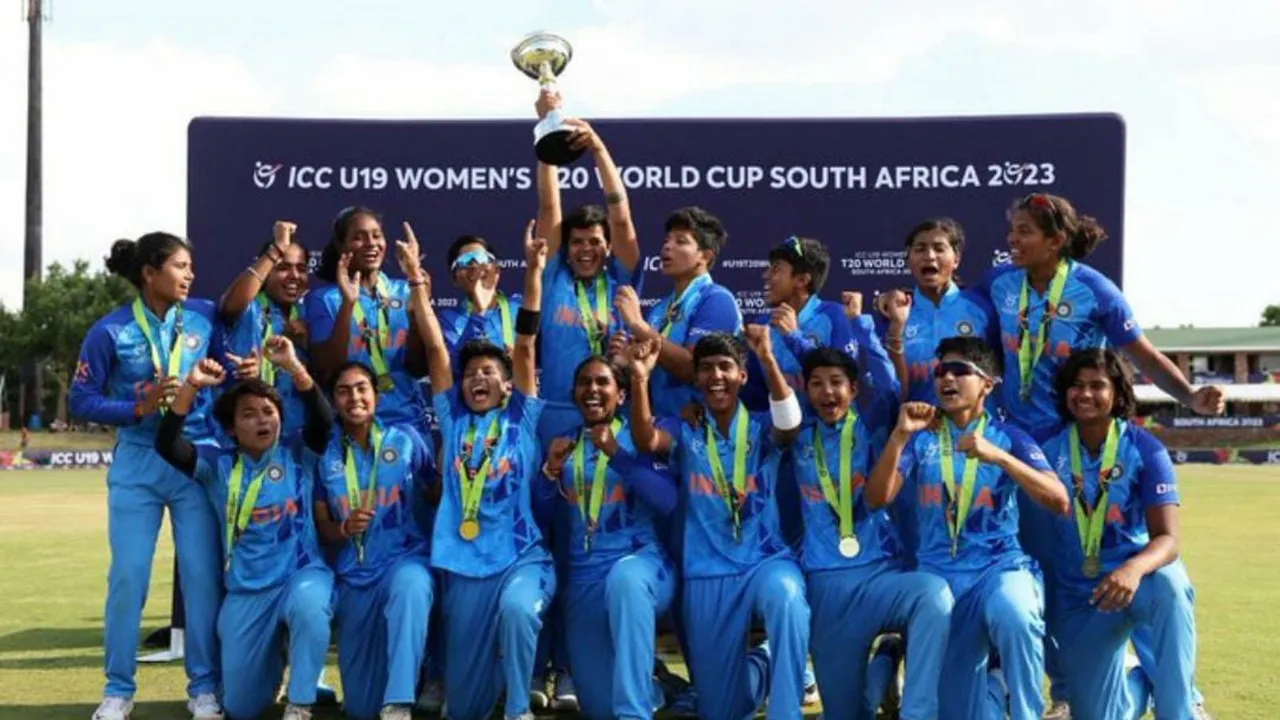 Indian U-19 women's team win T20 world cup troph