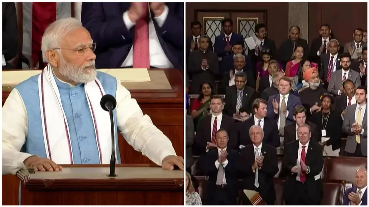 Praising US Congress members for coming together, PM Modi takes veiled swipe at Rahul Gandhi