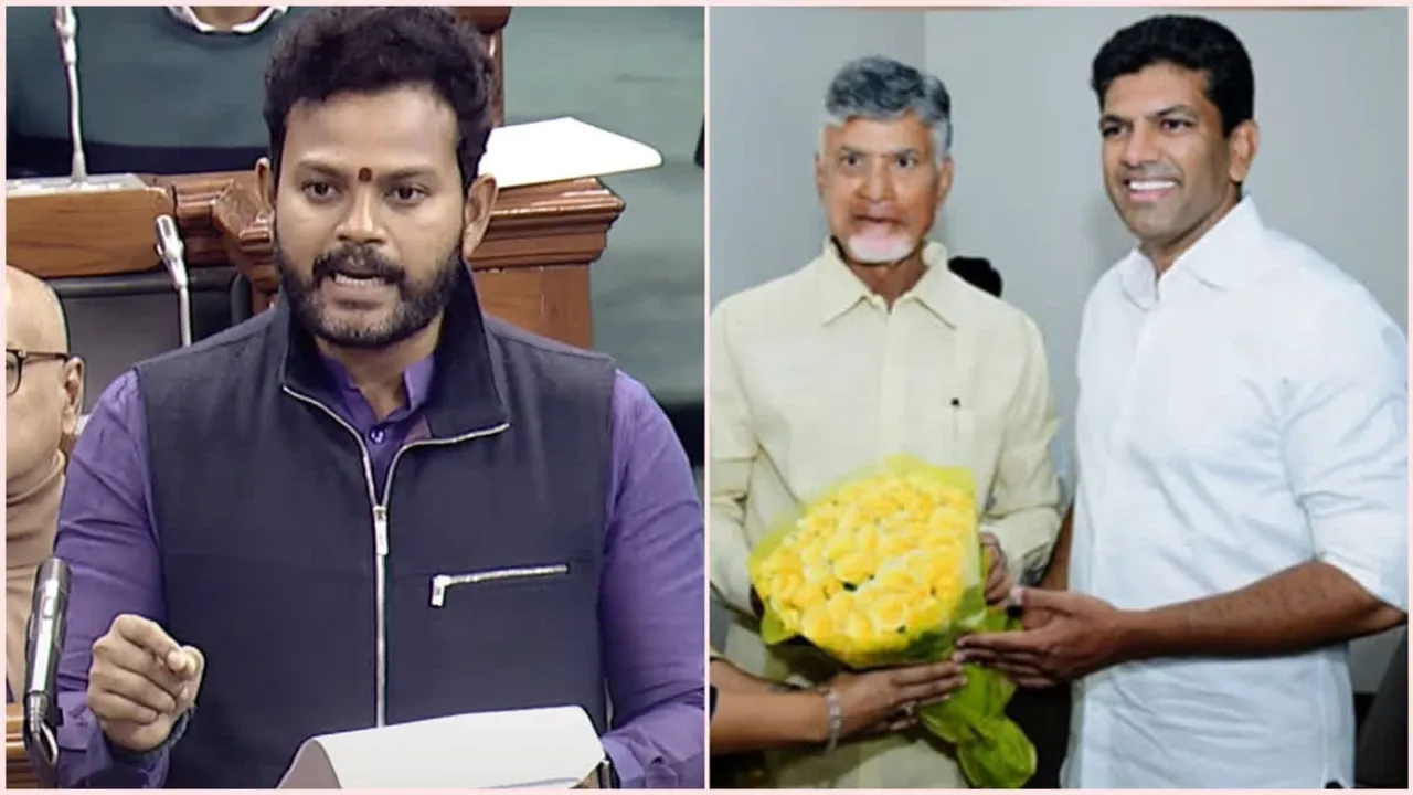 TDP leaders K Ram Mohan Naidu and Chandra Sekhar Pemmasani