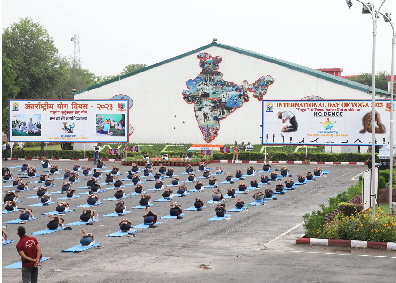 11 lakh NCC cadets Yoga