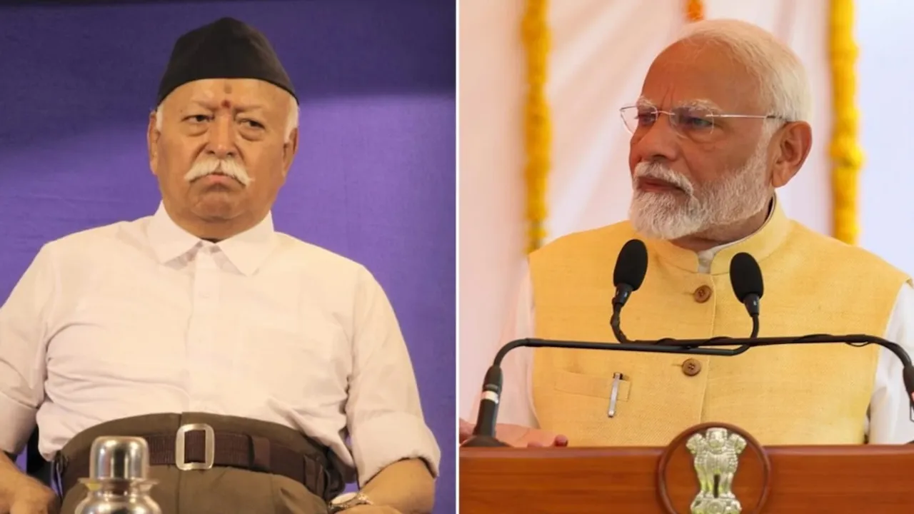 Mohan Bhagwat and Narendra Modi