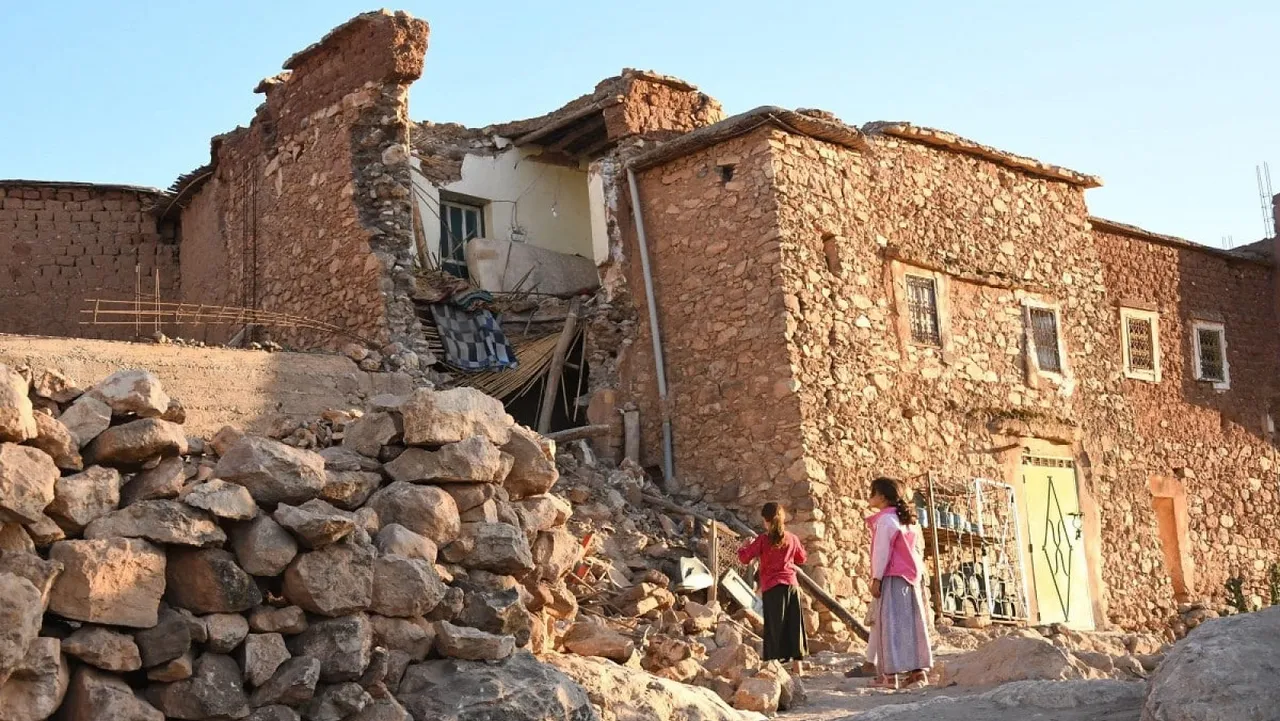 Morocco earthquake building