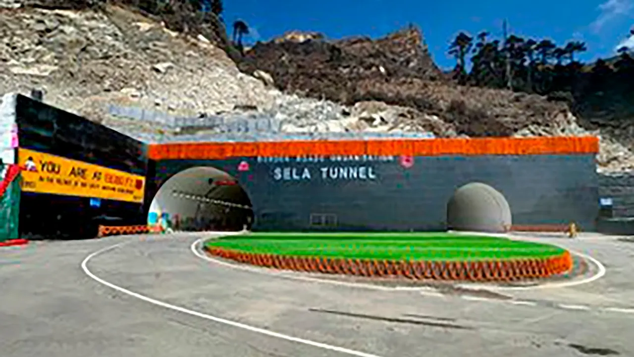 Sela Tunnel between Tezpur in Assam and Tawang in Arunachal Pradesh, constructed at the staggering altitude of 13000 feet, ahead of its dedication to the tunnel by Prime Minister Narendra Modi on March 9, 2024