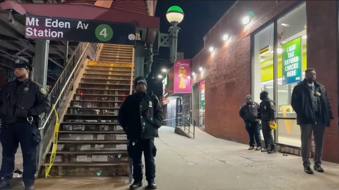 New York City Subway station after shooting