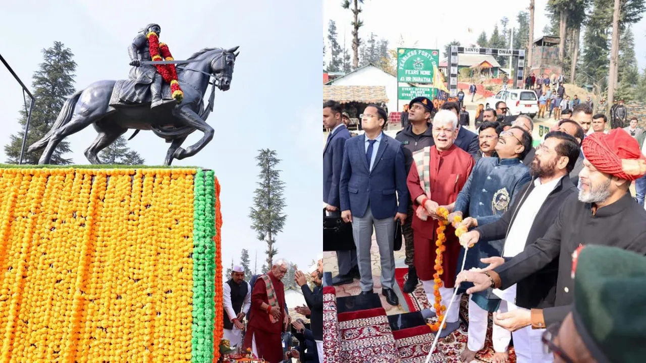 Chhatrapati Shivaji Maharaj's statue unveiled in J&K's Kupwara