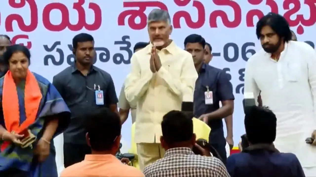 TDP supremo N Chandrababu Naidu elected as NDA leader in Andhra Pradesh legislative assembly
