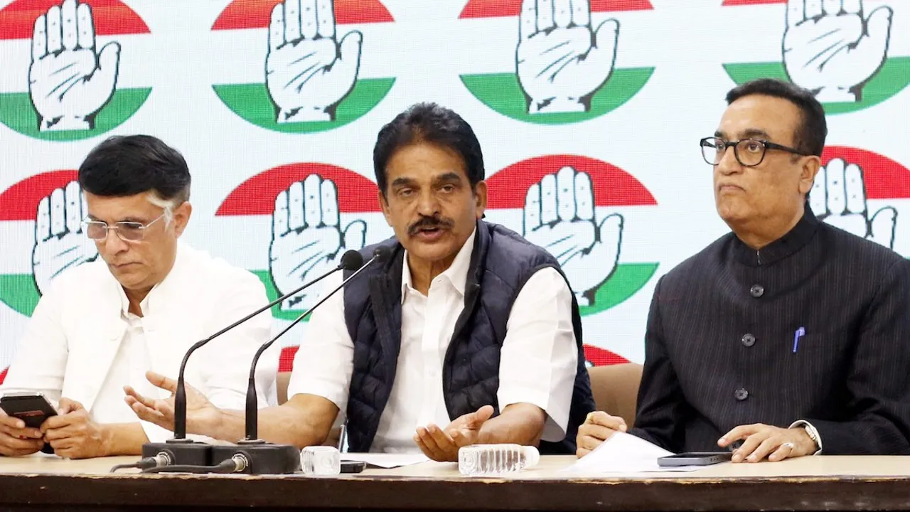 Pawan Khera, K C Venugopal and Ajay Maken announce the first list of Congress candidates for 2024 Lok Sabha elections at AICC headquarters