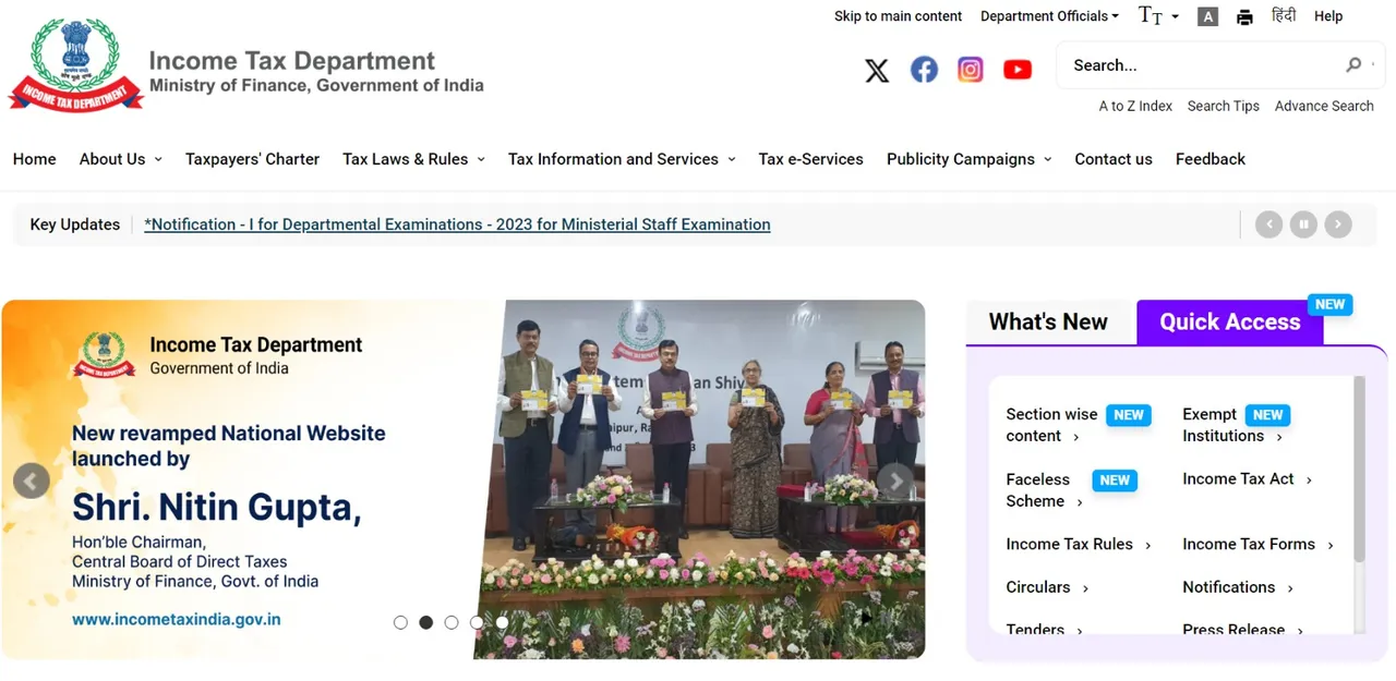 CBDT launches revamped website of Income-Tax department