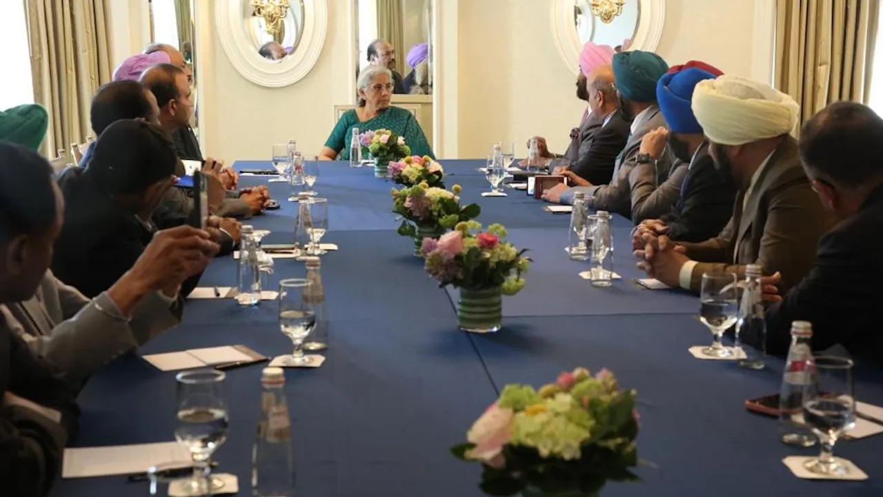 Delegation of Sikhs of America group calls on Nirmala Sitharaman  in Washington DC