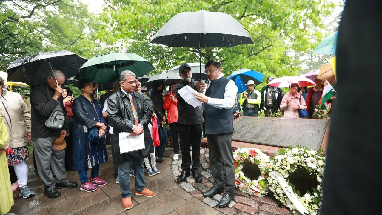 Indian High Commissioner Sanjay Kumar Verma paid homage to the victims of Air India flight 182 Kanishka in Ottawa