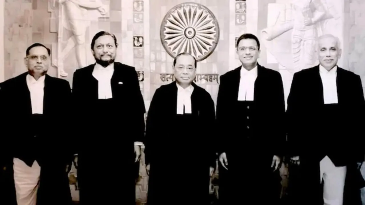 Then CJI Ranjan Gogoi, Justice SA Bobde, Justice DY Chandrachud, Justice Ashok Bhushan and Justice Abdul Nazeer