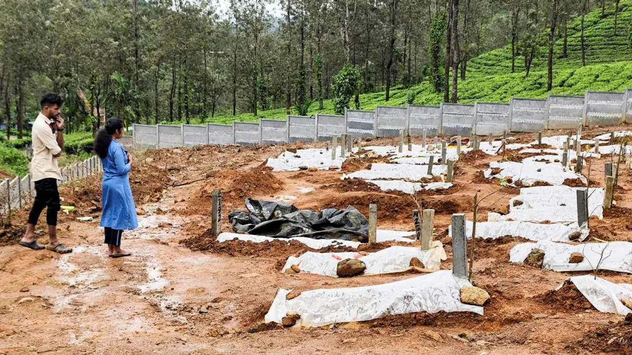 wayanad landslide graveyard