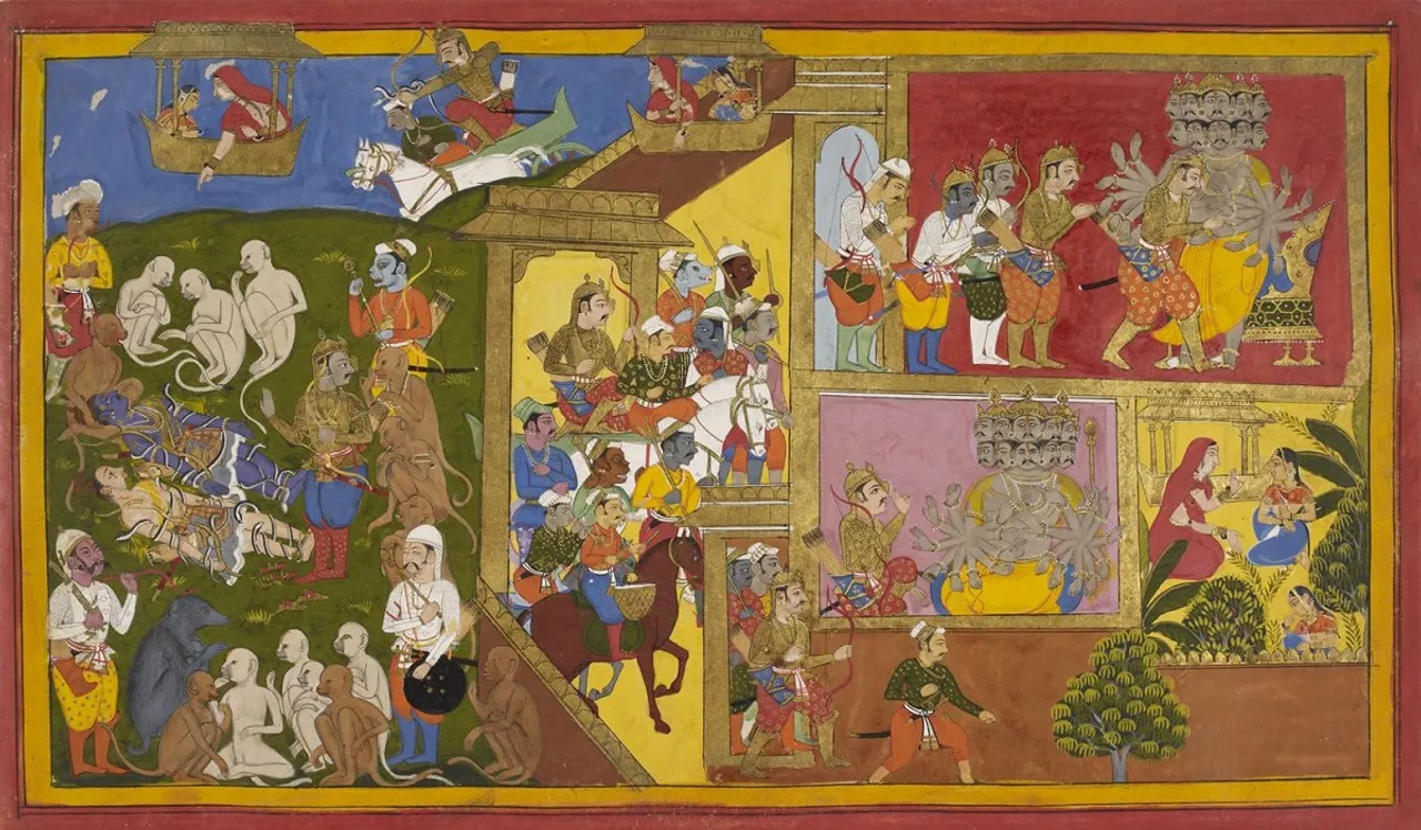 Miniatures by Maharana Jai Singh's court painter Allah Baksh: A visual retelling of Mahabharata