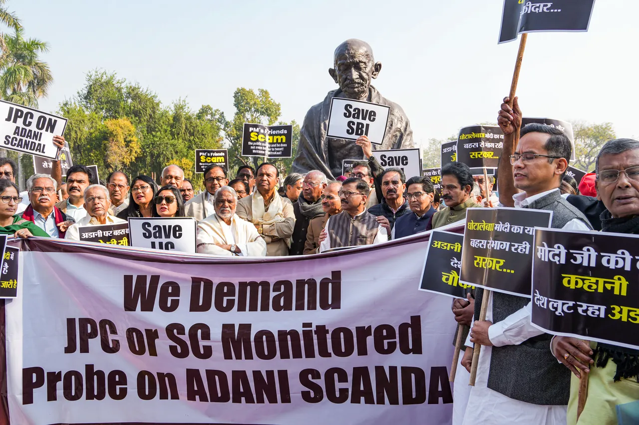 Parliament Opposition Adani Issue