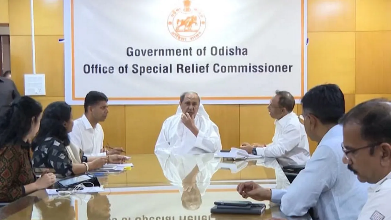  Odisha Chief Minister Naveen Patnaik takes stock of the situation during a meeting in Bhubaneswar after the Coromandel Express derailed in Balasore
