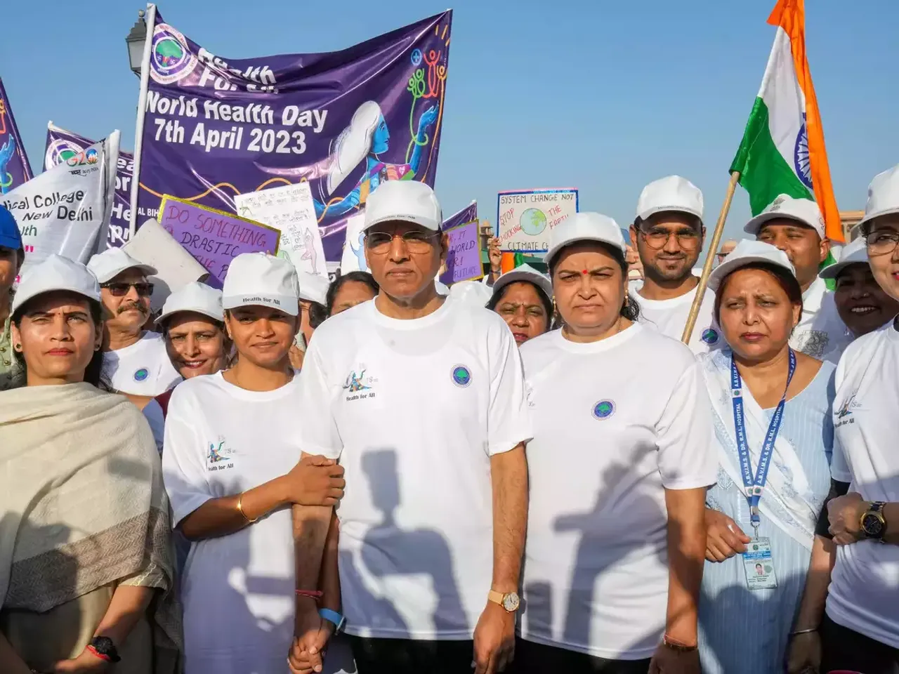 People join Union Minister Mandaviya in 'Health for All' walkathon on World Health Day