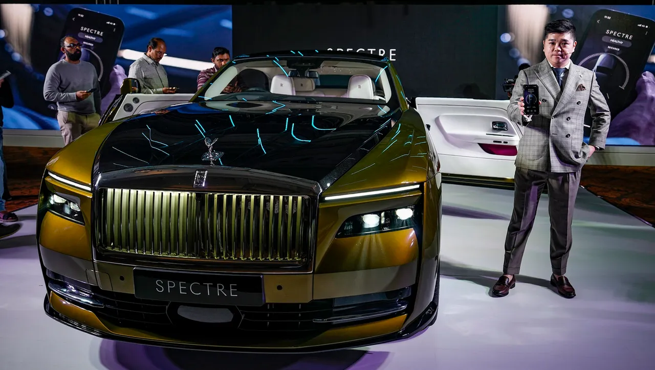 Rolls-Royce Motor Cars Product & Regional Sales Manager Ivan Kang during the launch of Rolls-Royce Spectre, in Chennai, Tuesday, Jan. 23, 2024.