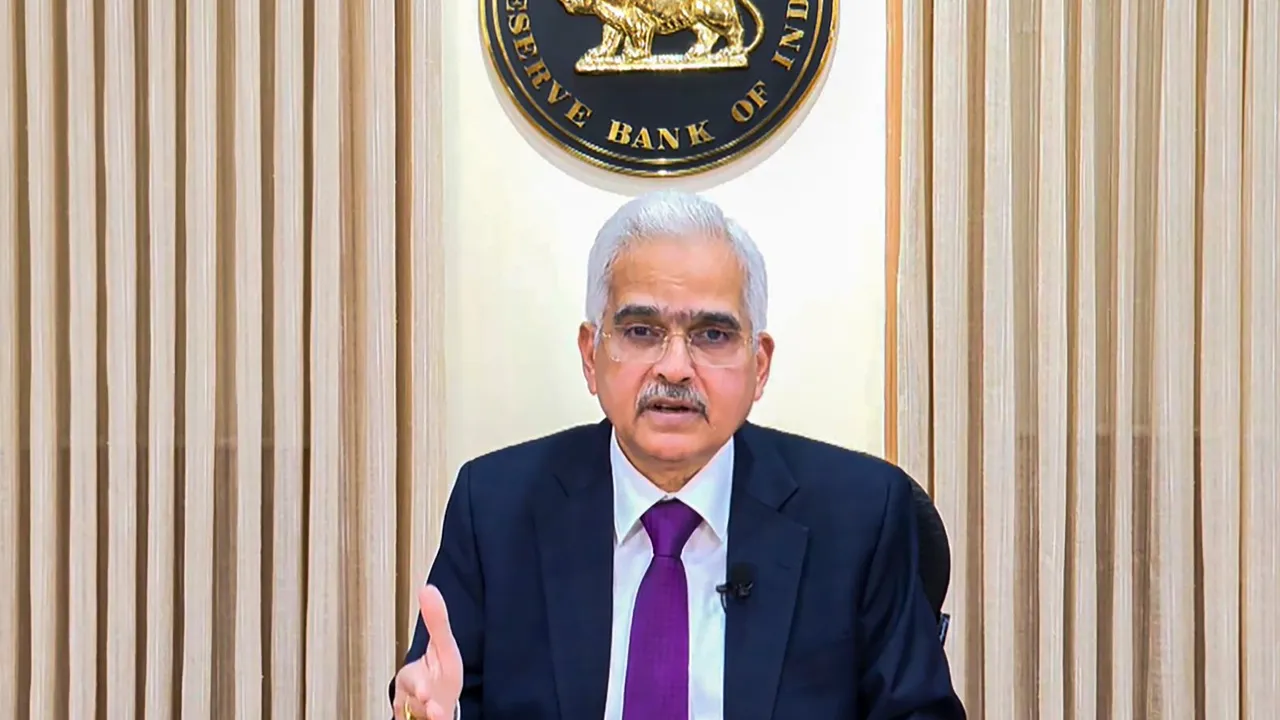 Reserve Bank of India (RBI) Governor Shaktikanta Das announces the central bank's monetary policy statement, in Mumbai, Friday, April 5, 2024