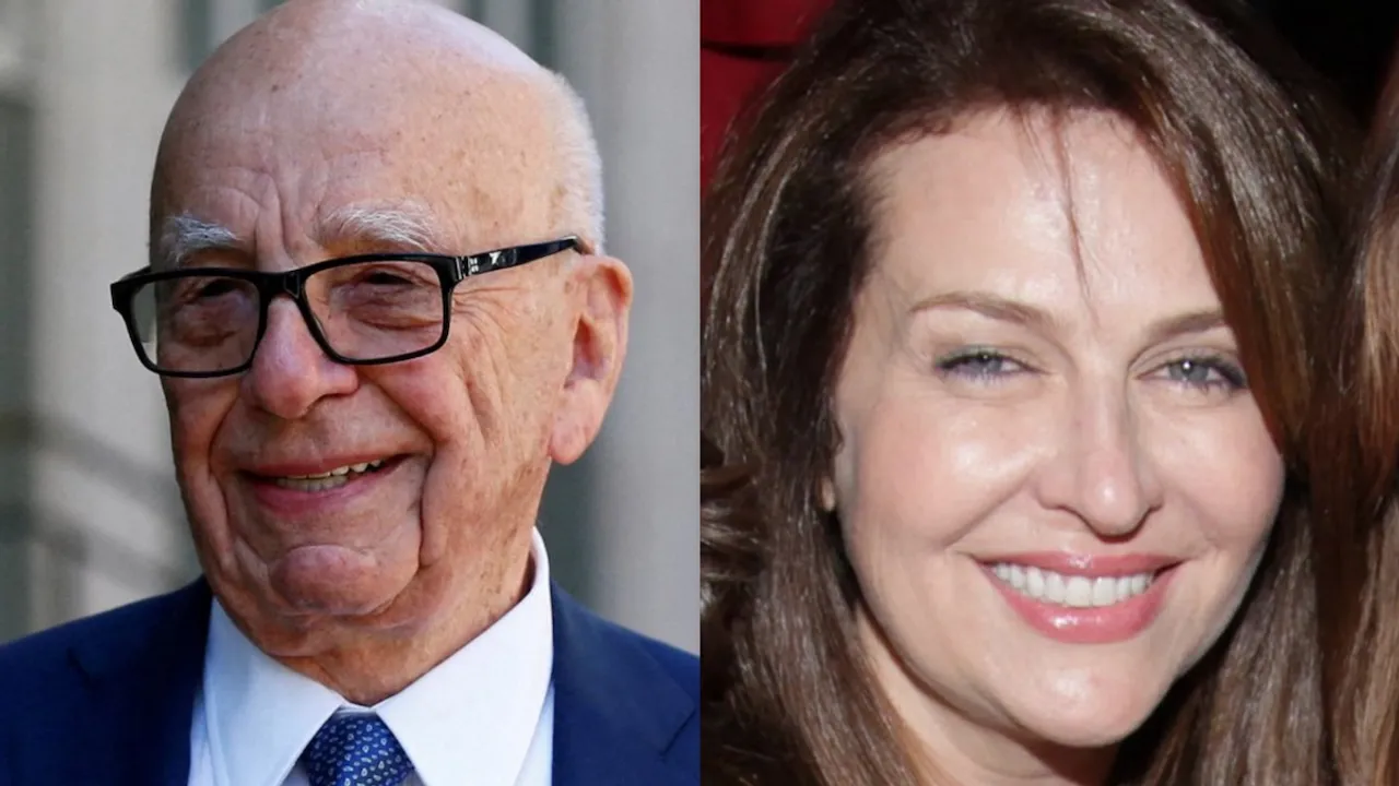 Rupert Murdoch and Elena Zhukova