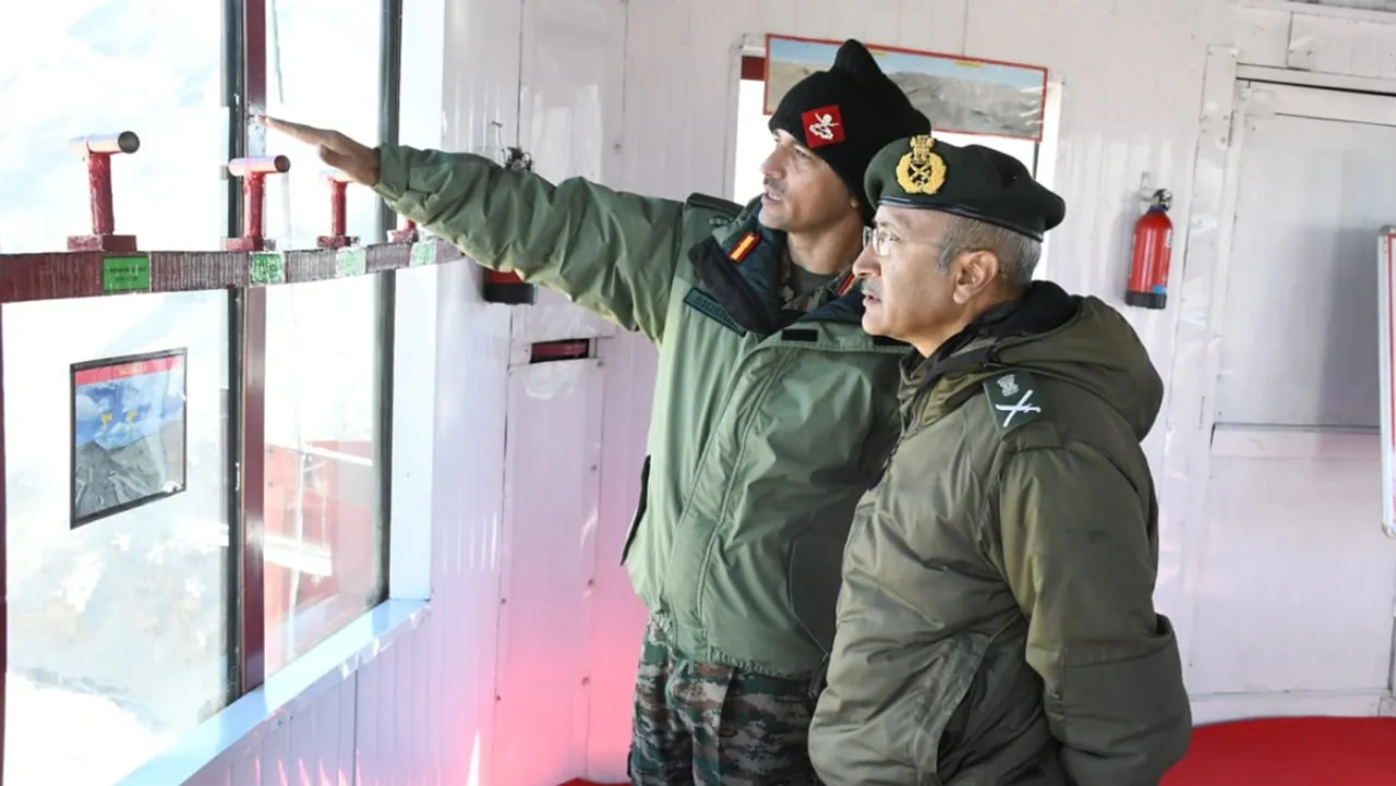 GOC reviews operational preparedness in forward areas in Ladakh