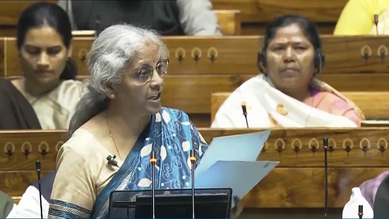 Union Finance Minister Nirmala Sitharaman presents the Interim Budget 2024 in the Lok Sabha, at Parliament House in New Delhi