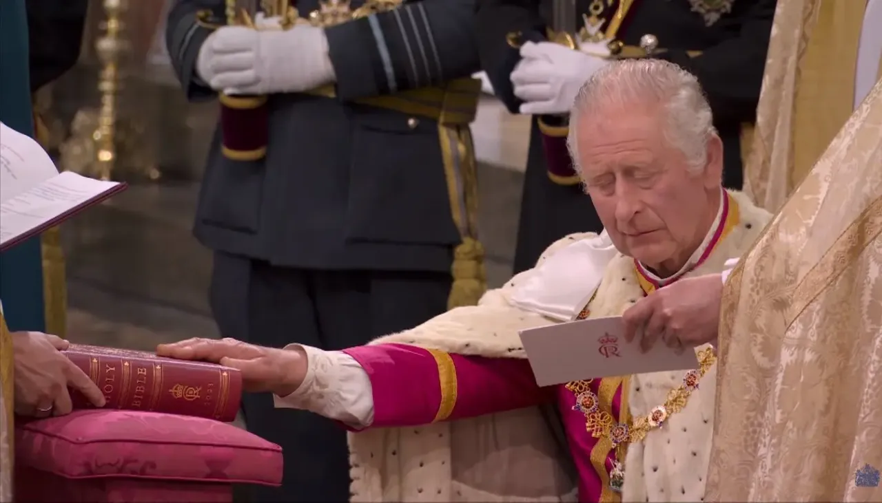 King Charles III takes second oath at Coronation ceremony