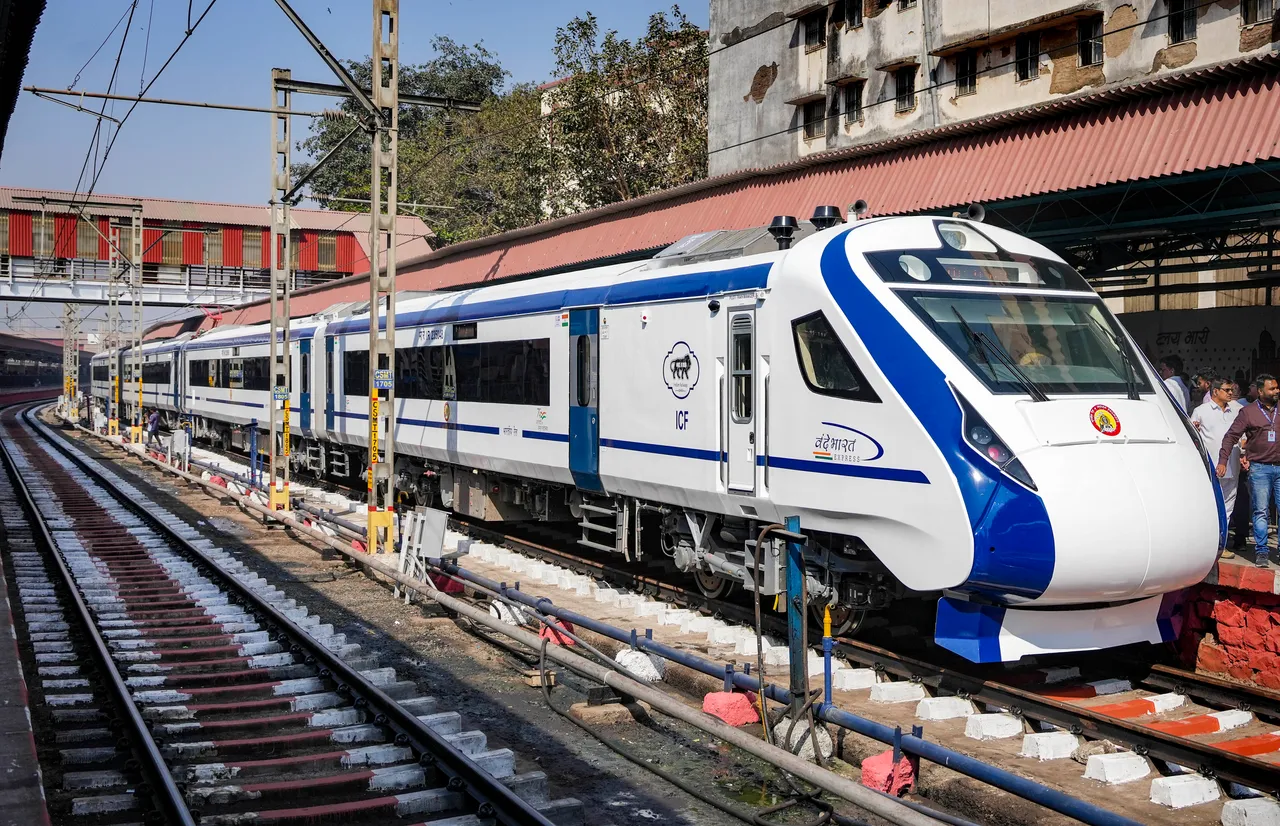 Vande Bharat Express train in Mumbai