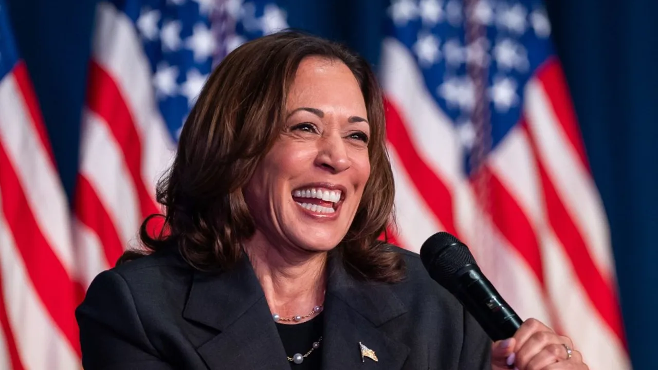 An undated photo of US Vice-President Kamala Harris.