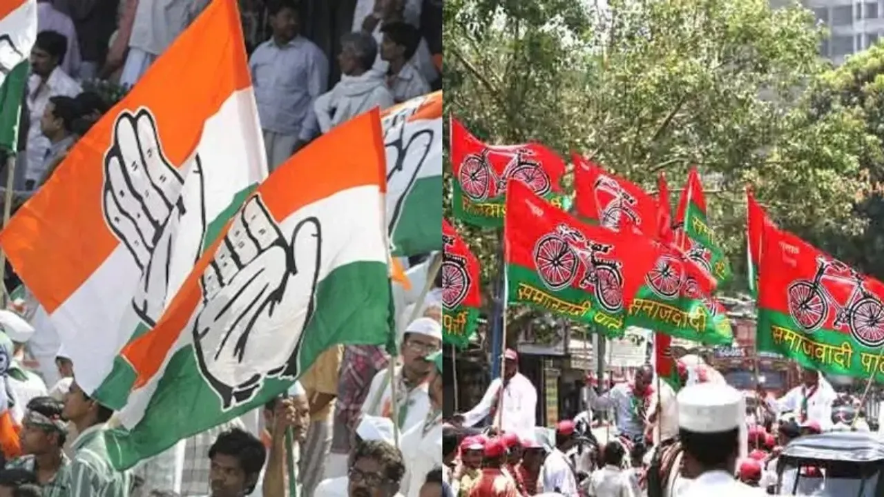 Congress Samajwadi Party Flag