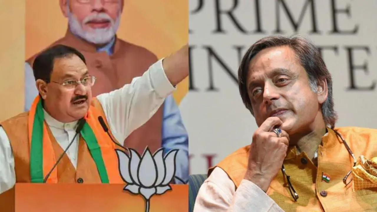 J P Nadda Shashi Tharoor