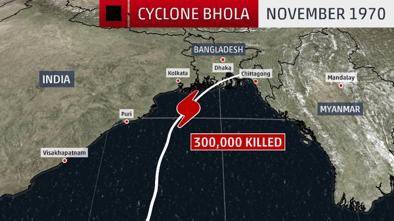 How cyclone Bhola created a new nation; led to Pakistani civil War