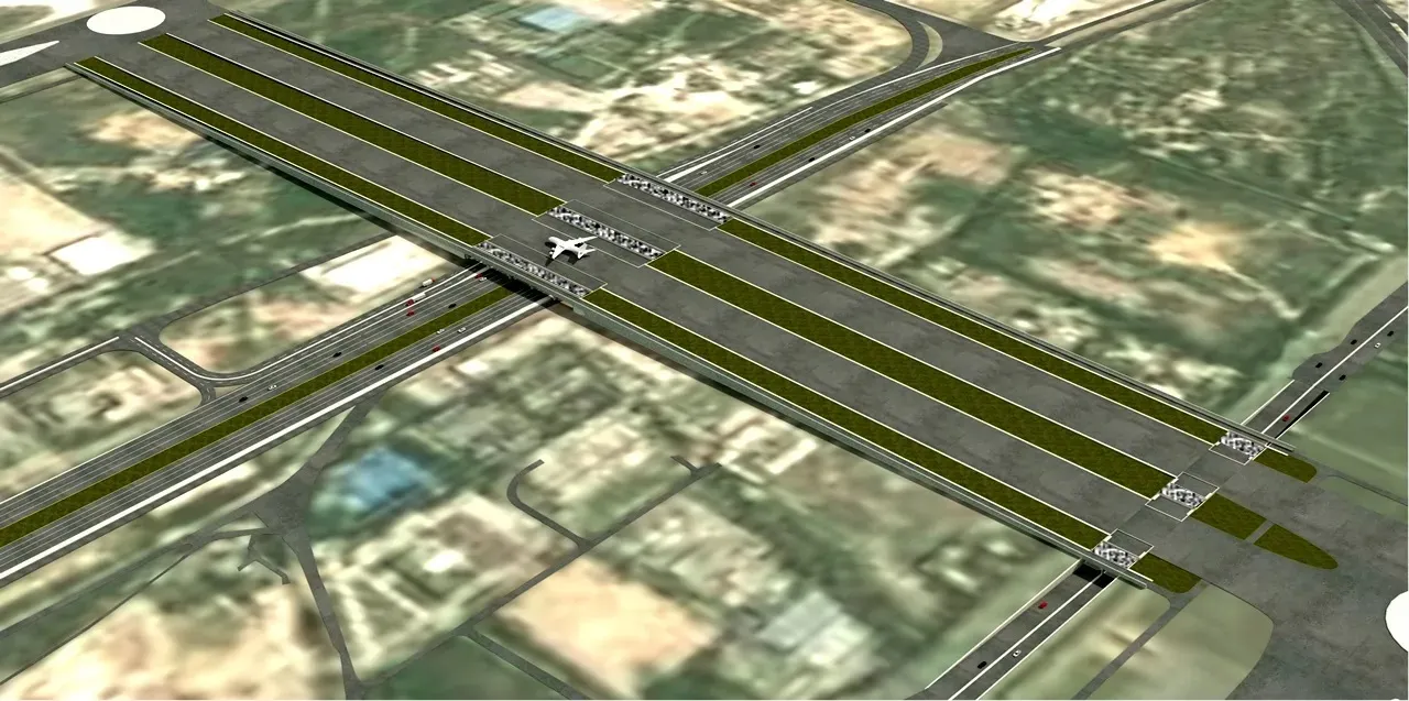 Delhi Airport elevated Taxiway